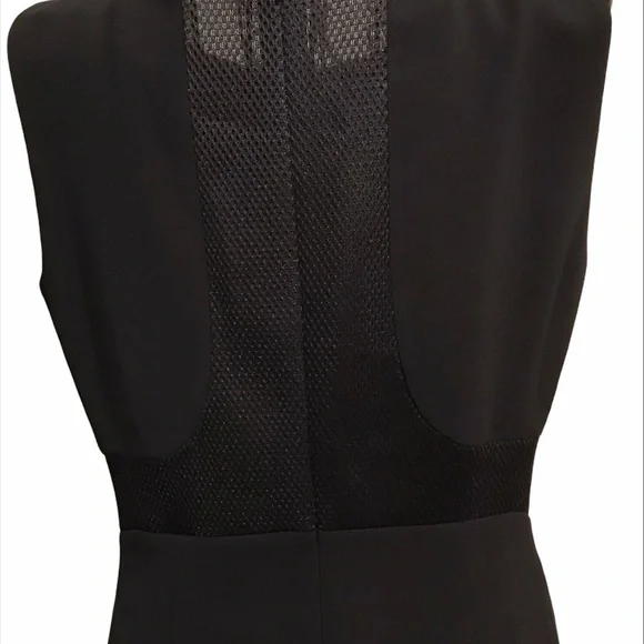 Lafayette 148 New York Faux Leather Inserts Sheath Dress - Picture 4 of 13